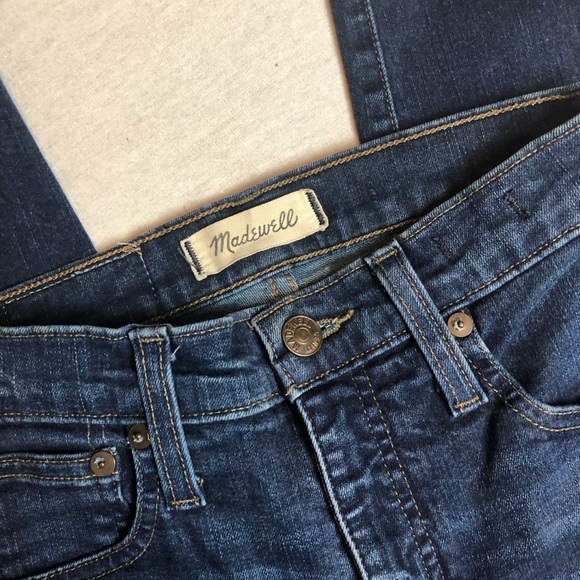 Madewell 10” High Riser Skinny Skinny Dark Wash - Picture 4 of 7